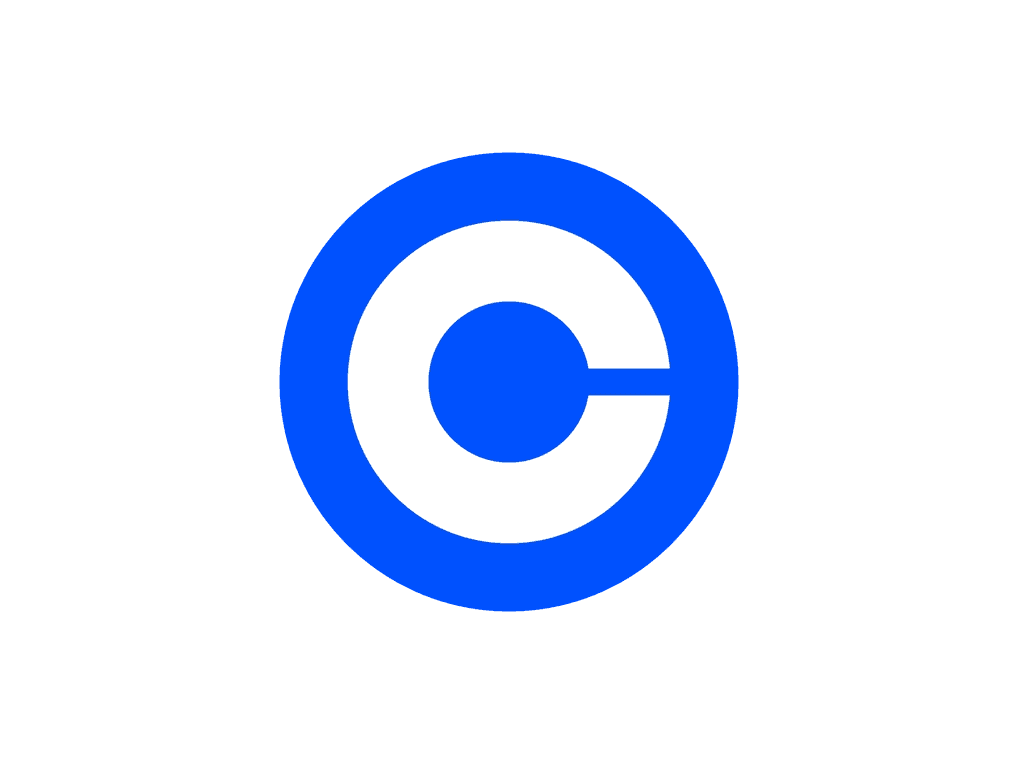 Blue and white letter 'C' logo on a gray background. Blue and white letter 'C' logo on a gray background.